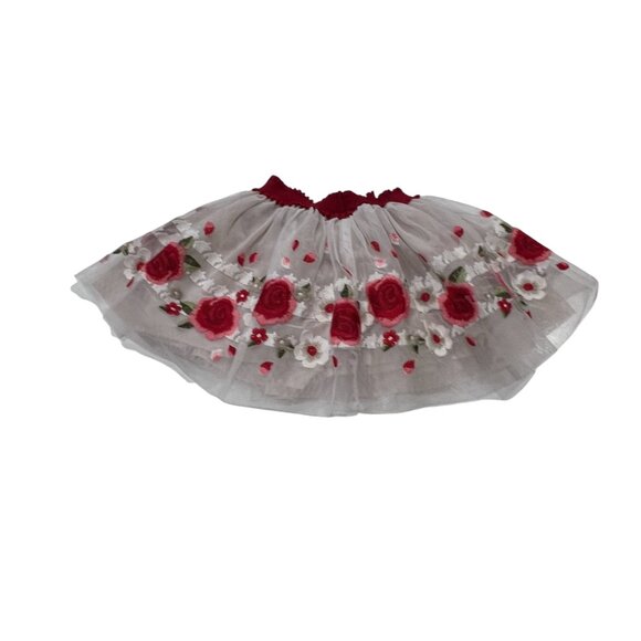 Mayoral Girl's Floral Embroidered Tulle Skirt, 3T - Picture 3 of 7